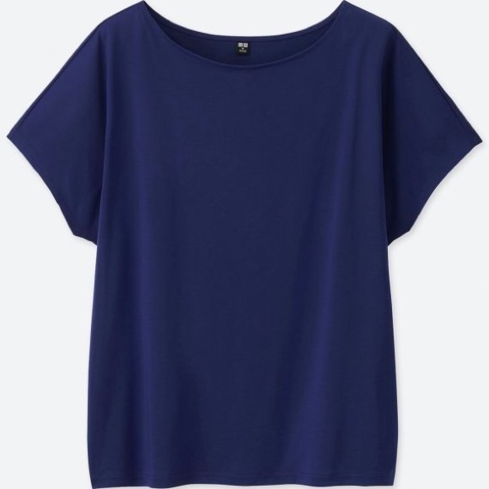 Uniqlo Drape Crew Neck Short Sleeve T-Shirt Medium